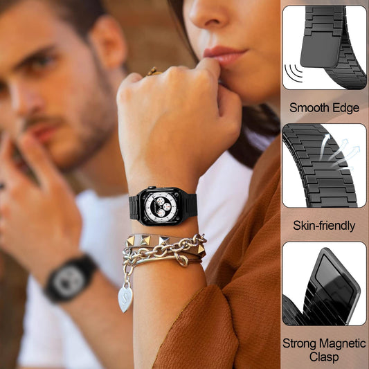 Bamboo Loopback Stainless Steel Band For Apple Watch