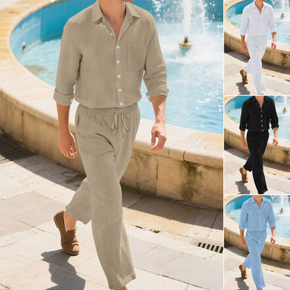 👔 Smart-Casual Essential | Linen 2-Piece Set for Men | Effortless Outfit