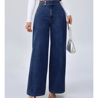 💖Women's High-Waist Wide-Leg Jeans
