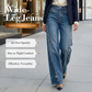 ⏳Limited-time 50% off⏰Women's Rhinestone-Embellished Wide-Leg Jeans👖