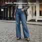 ⏳Limited-time 50% off⏰Women's Rhinestone-Embellished Wide-Leg Jeans👖