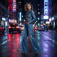 ⏳Limited-time 50% off⏰Women's Rhinestone-Embellished Wide-Leg Jeans👖