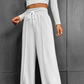 Women's High-Waist Wide-Leg Pants with Drawstring