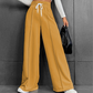 Women's High-Waist Wide-Leg Pants with Drawstring