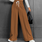 Women's High-Waist Wide-Leg Pants with Drawstring