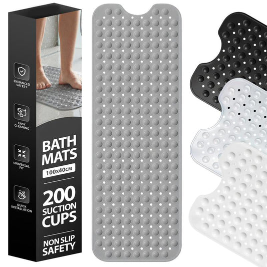40"x16" Non-Slip Bathtub Mat with Suction Cups