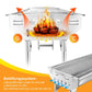 Portable Stainless Steel Charcoal Barbecue Grill – Foldable for Camping, Outdoor & Home Use🏕️🔥