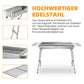 Portable Stainless Steel Charcoal Barbecue Grill – Foldable for Camping, Outdoor & Home Use🏕️🔥