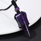 Obsidian Natural Stone Pendulum Pendant for Men & Women – Starry Blue Sandstone Octahedron Diamond Necklace – Unique Gift for Spiritual Healing & Meditation🔮🧘‍♀️