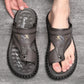 Breathable Soft Leather Outdoor Sandals for Men in Plus Sizes