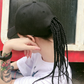 Baseball Cap with Attached Braids