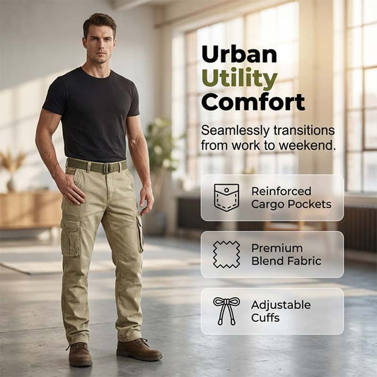 LIMITED-TIME 50% OFF! 👖 Men's Classic Tactical Cargo Pants – Multi-Pocket, Durable, Adjustable Cuffs 🔧